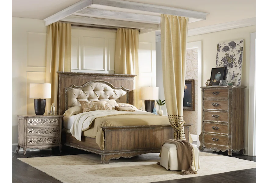 Chatelet King Bedroom Group by Hooker Furniture at Miller Waldrop Furniture and Decor