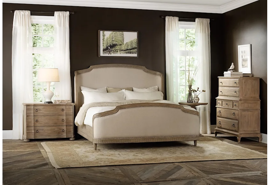 Corsica Queen Shelter Bedroom Group by Hooker Furniture at Stoney Creek Furniture 