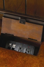 Compartment within Computer Credenza for Power Outlets and USB cords