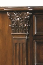 Elaborate Wood Carving Details and Fluted Pilasters