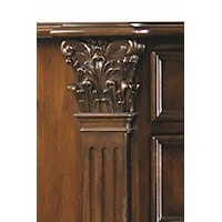 Elaborate Wood Carving Details and Fluted Pilasters