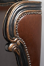 The Subtle Sparkle of a Nailhead Trim Beautifully Borders Luxurious Faux Leather