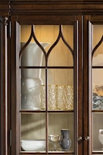 Touch Lighting in the China Cabinet Adds an Element of Luxury