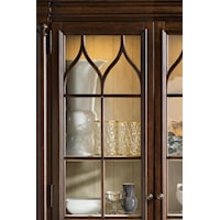 Touch Lighting in the China Cabinet Adds an Element of Luxury