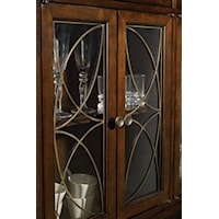 Metal Fretwork adds a Decorative Touch to Glass Doors