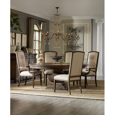 Traditional 7-Piece Formal Dining Set