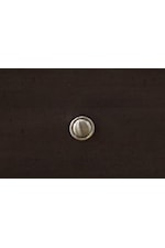 Simple Round Knobs in a Silver Finish Color are Appointed on Drawers and Doors