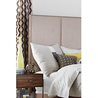 Neutral Upholstered Accents Instill Pieces with Relaxed Contemporary Style