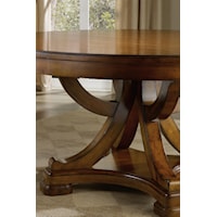 Intricate Supports on Pedestal Table
