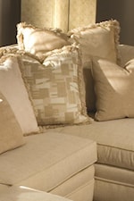 Cozy Ultra Down Seating and Loose Pillows Create a Comfortable Seat