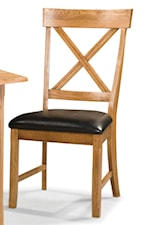 The X-Shaped Chair Back is a Beautiful Accent in the Dining Room 
