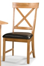 The X-Shaped Chair Back is a Beautiful Accent in the Dining Room 