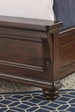 Belfort Select River Run Transitional Backless Dining Bench with Upholstered Seat