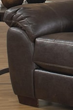 Smooth Pulled Upholstery Over Thick Stuffed Padding Provides Casual Comfort for Sitting and Lying Down