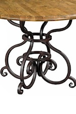 Ornate Scrolled Metal Table Bases