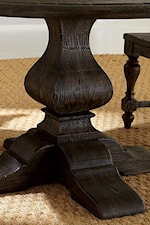 Traditionally-Carved Wood Pedestal Bases