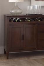 Buffet with Wine Bottle Storage