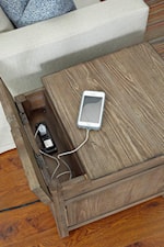 Select Pieces Include Built-In Electrical Outlets for Easy Access to Power