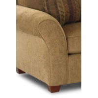 Flared Arms and Exposed Wood Feet