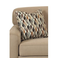 T-Back Cushions with Welt Trim and 20" Accent Pillows