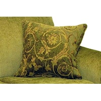 Contrasting Arm Pillows Create Upholstered Depth with a Touch of Design