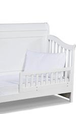 Crib Can Be Converted to Toddler Bed with Addition of Toddler Daybed and Guard Rail Accessory