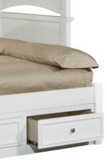 Optional Trundle Drawer and Underbed Storage Units Provide Accessible and Smart Storage Area