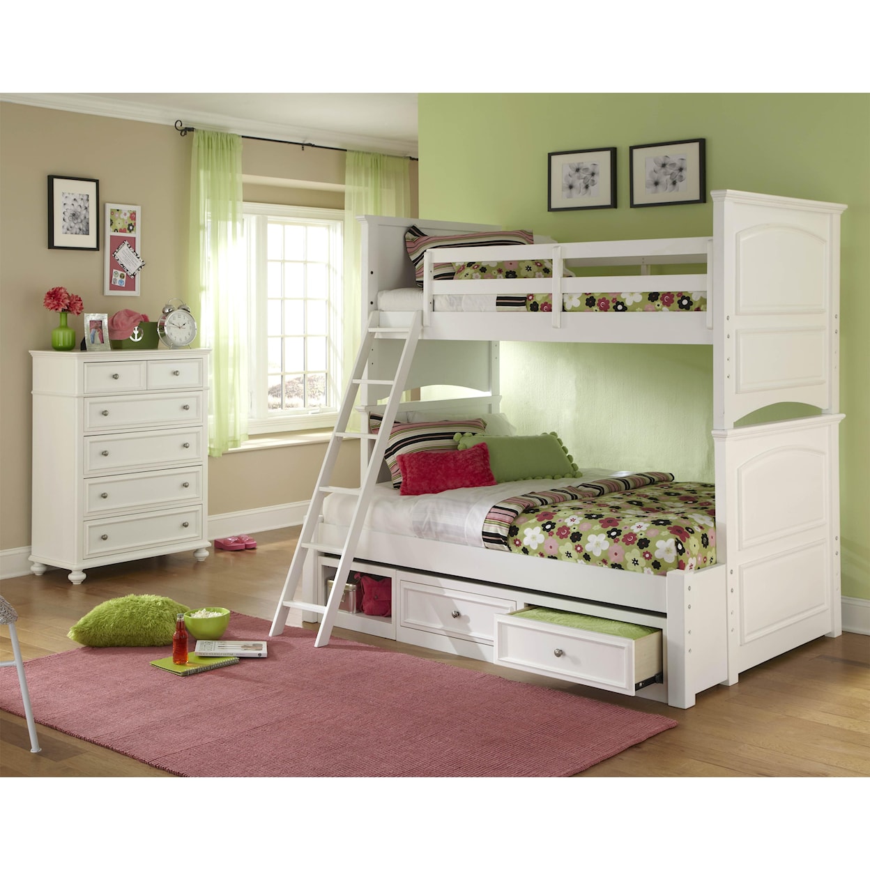 Legacy Classic Kids Madison Twin-Over-Full Bunk Bedroom Group