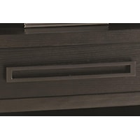 Metal Drawer Pulls Have a Substantial Weight and Metallic Graphite Finish