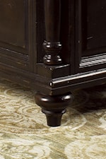 Turned feet and pilasters are features in this collection