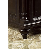 Turned feet and pilasters are features in this collection