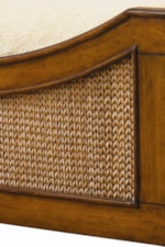 Woven Lampakanai in a Distinctive Chevron Pattern on Select Headboards & Footboards