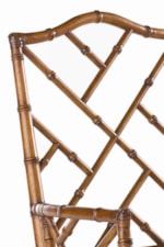 Leather Wrapped Rattan Frames on Select Chairs