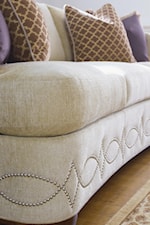 Graceful  Decorative Nailhead Trim on Base Creates a Striking Visual Interest that Will Stand Out in Any Space