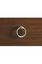 Fine Custom Jewelry-Like Ring Pulls in a Polished Silver Finish Provide Sparkle and Add Detail