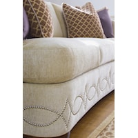 Graceful  Decorative Nailhead Trim on Base Creates a Striking Visual Interest that Will Stand Out in Any Space