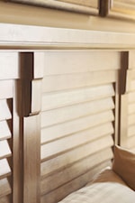 Louvered Paneling Seen Throughout the Collection Gives a Space a Feeling of Depth and Texture