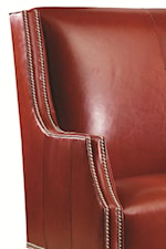 Slender Back Wings with Sloped Track Arm and #13 3/8-inch Nickel Nailhead Trim