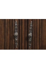 Burnished Brass Drop-Ring and Knob Hardware