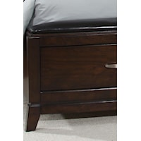 Storage Footboard Provides Extra Space With a Transitional Style