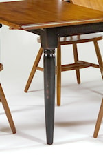 Spindle Table Legs with Two Tone Finish. 