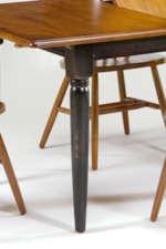 Spindle Table Legs with Two Tone Finish. 