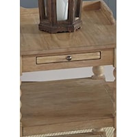 Pull Out Laminated Drink Tray on Chairside Table