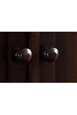 Circular Door Knobs in Espresso Finish