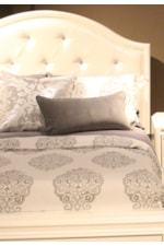 Crystal Button Tufted Upholstered Headboard