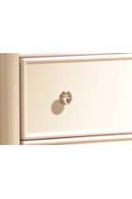 Liberty Furniture Stardust Glam 3-Drawer Vanity Desk with Crystal Knob Hardware