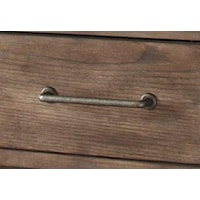 Industrial Metal Hardware in an Aged Bronze Color Finish