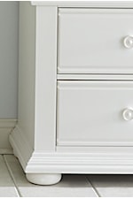 Rounded Bun Feet and Crown Mouldings