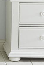 Rounded Bun Feet and Crown Mouldings