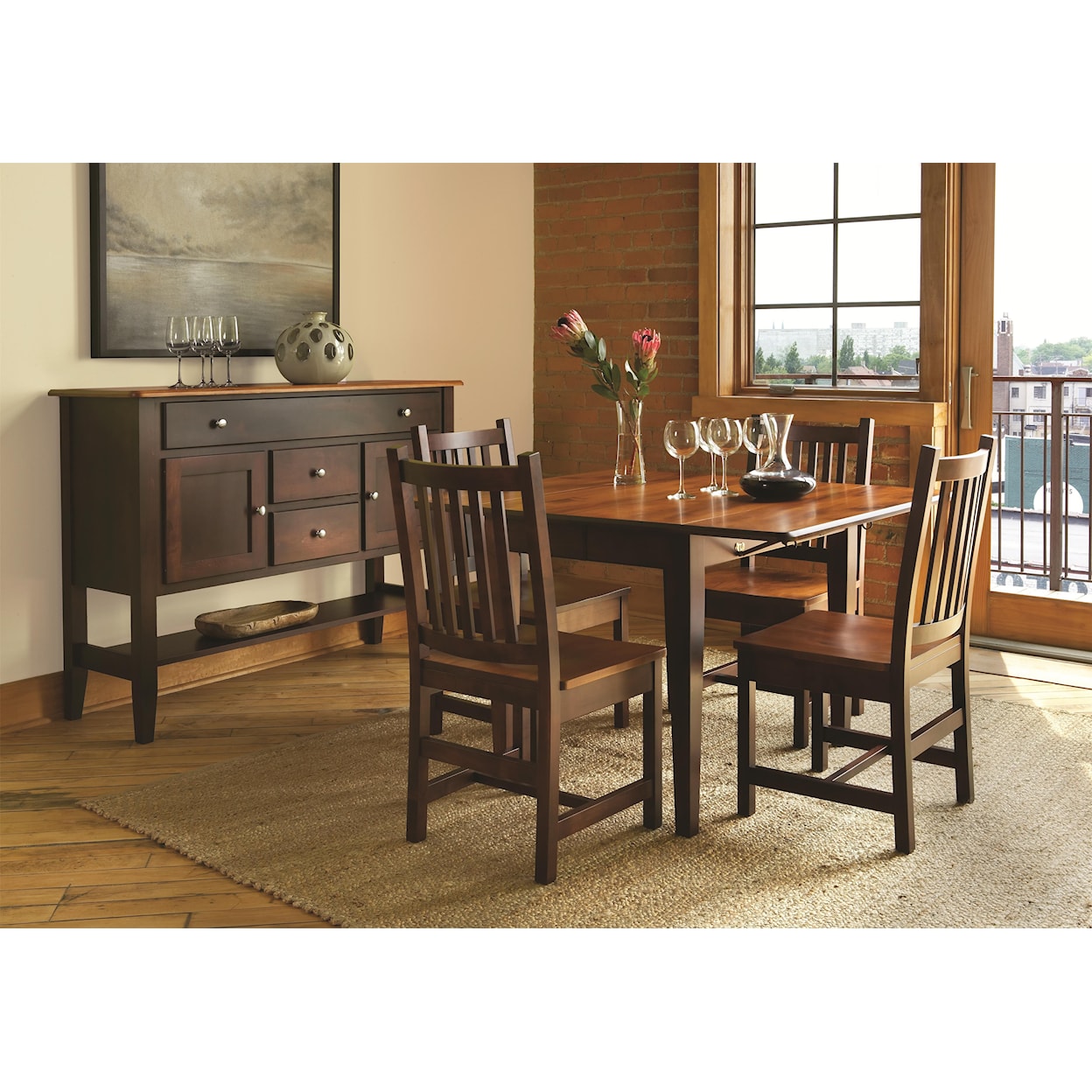 L.J. Gascho Furniture Saber Casual Dining Room Group